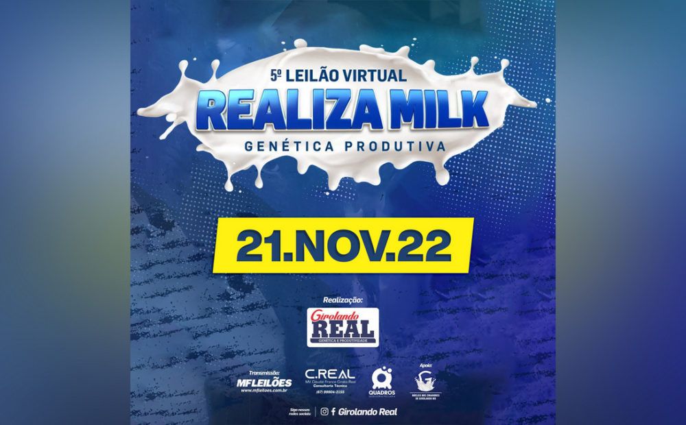 Melhoramento genético: Girolando é destaque no 5º Leilão Realiza Milk