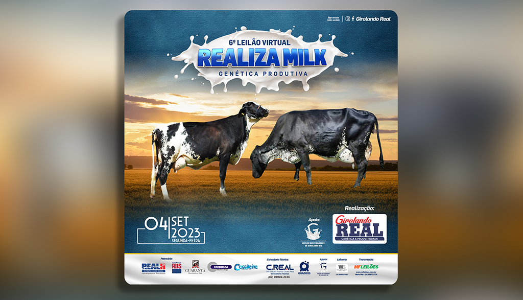 Girolando Real promove 6º Leilão Realiza Milk, com destaque para o melhoramento genético